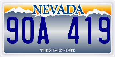 NV license plate 90A419