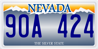 NV license plate 90A424