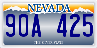 NV license plate 90A425