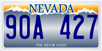 NV license plate 90A427