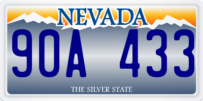NV license plate 90A433