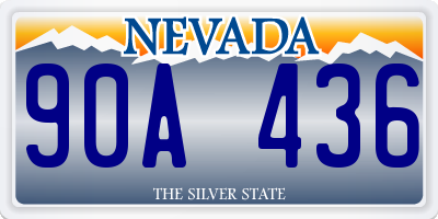 NV license plate 90A436