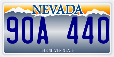 NV license plate 90A440