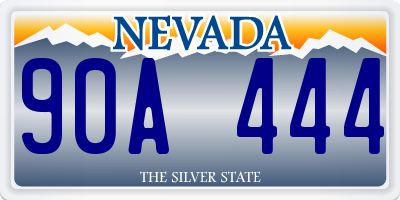 NV license plate 90A444