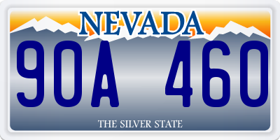 NV license plate 90A460