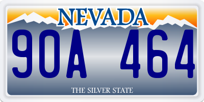 NV license plate 90A464