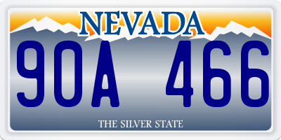 NV license plate 90A466