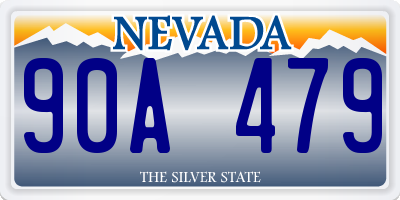 NV license plate 90A479
