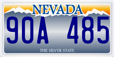 NV license plate 90A485