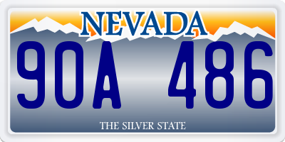 NV license plate 90A486