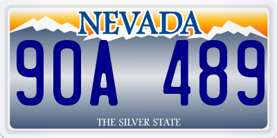 NV license plate 90A489