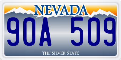 NV license plate 90A509