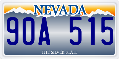 NV license plate 90A515