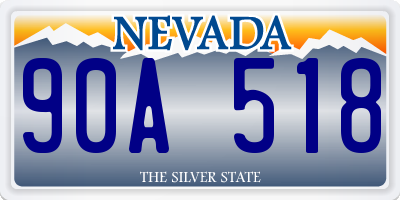 NV license plate 90A518