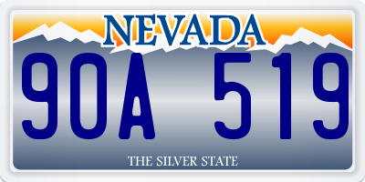 NV license plate 90A519