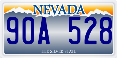 NV license plate 90A528