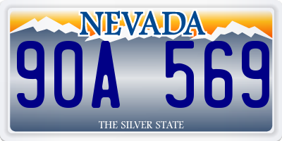 NV license plate 90A569
