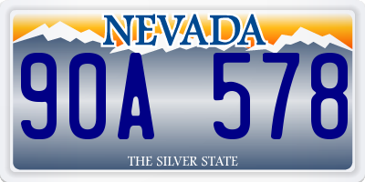 NV license plate 90A578