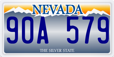 NV license plate 90A579