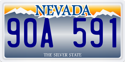 NV license plate 90A591