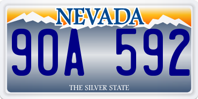 NV license plate 90A592