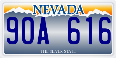 NV license plate 90A616