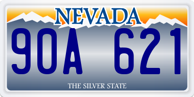 NV license plate 90A621