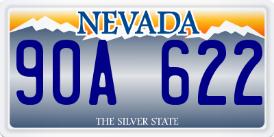 NV license plate 90A622