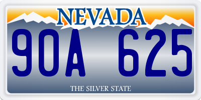 NV license plate 90A625
