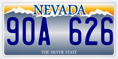 NV license plate 90A626