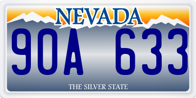 NV license plate 90A633