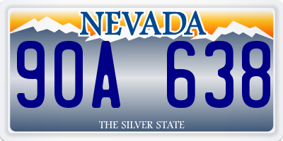 NV license plate 90A638
