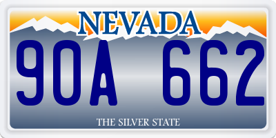 NV license plate 90A662