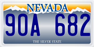 NV license plate 90A682