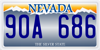 NV license plate 90A686