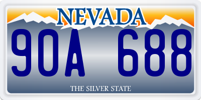 NV license plate 90A688