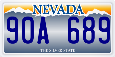 NV license plate 90A689