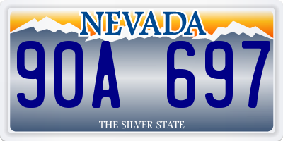 NV license plate 90A697