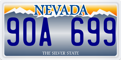 NV license plate 90A699