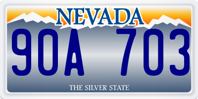 NV license plate 90A703