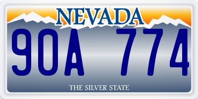 NV license plate 90A774