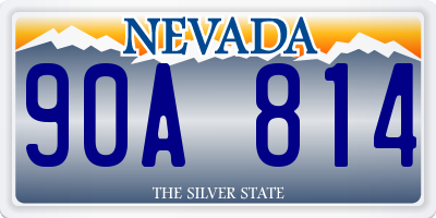 NV license plate 90A814