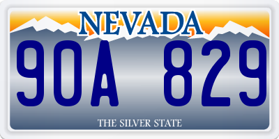 NV license plate 90A829