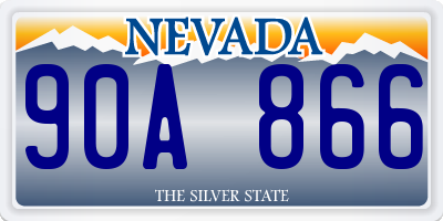 NV license plate 90A866