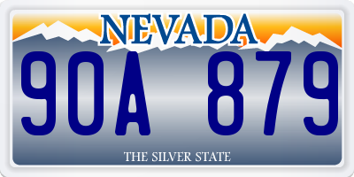 NV license plate 90A879