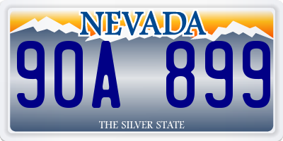 NV license plate 90A899