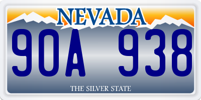NV license plate 90A938