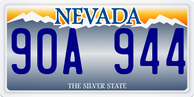 NV license plate 90A944