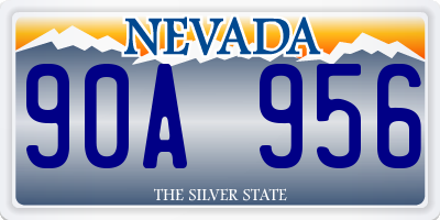 NV license plate 90A956