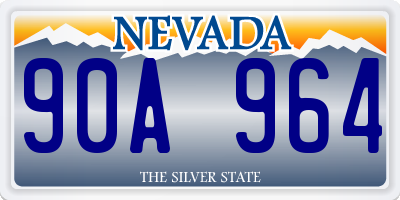 NV license plate 90A964